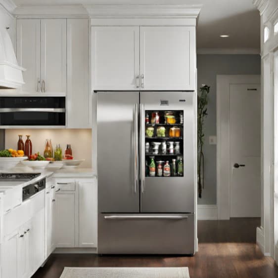 How to make a refrigerator fit under a cabinet