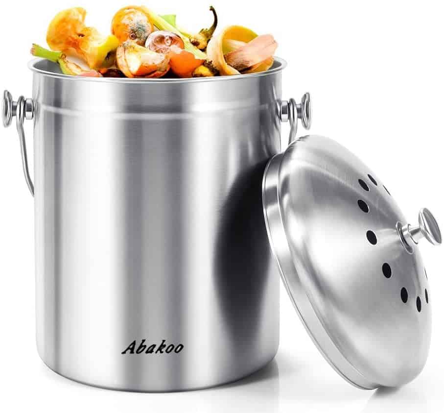 Electric kitchen food composter