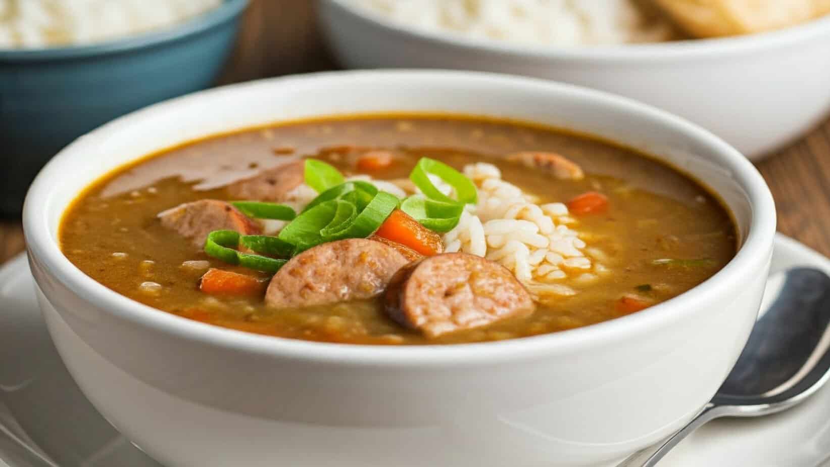 chicken sausage gumbo soup