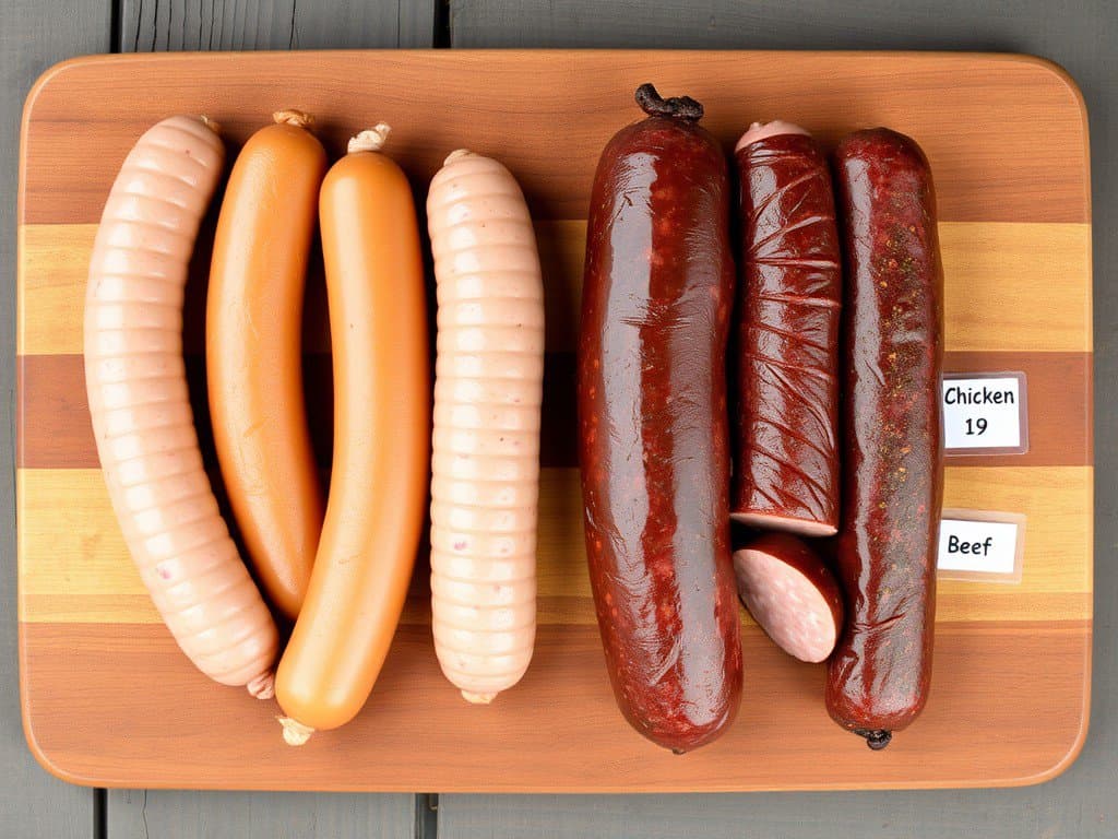 Chicken sausage vs beef sausage