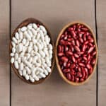 White vs red kidney beans