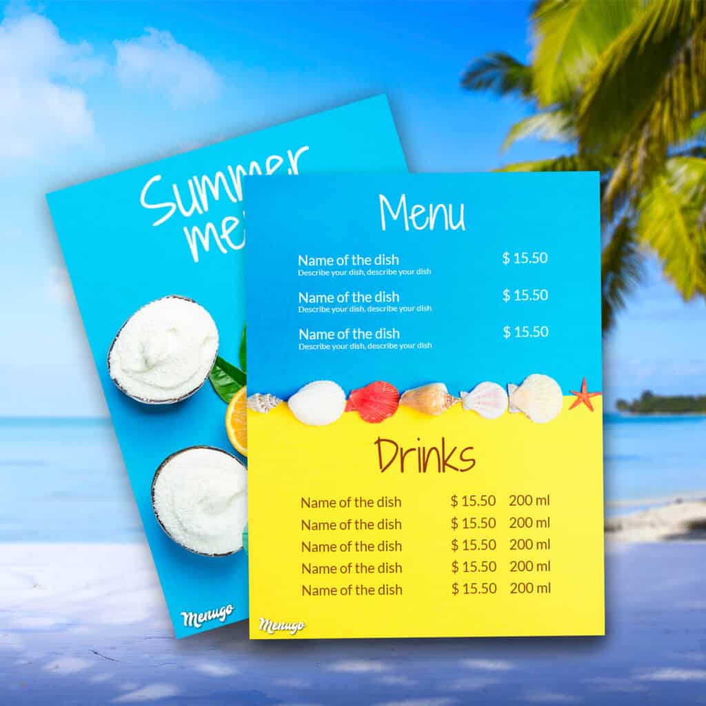 What paper stock is good for restaurant menus