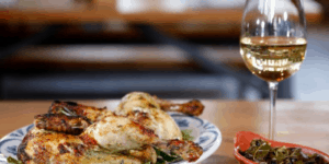 Chicken Paired with White Wine