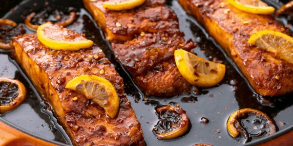 Honey Garlic Glazed Salmon