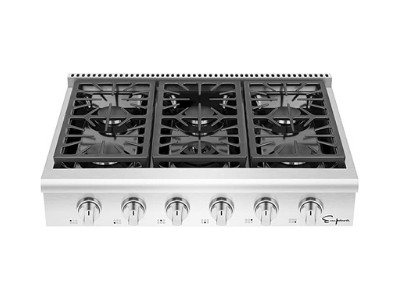 6 burner gas cooktop