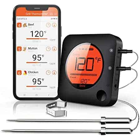 Wireless grill thermometer