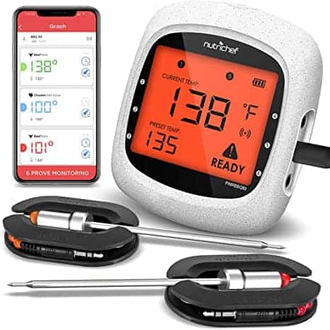 Wireless grill thermometer