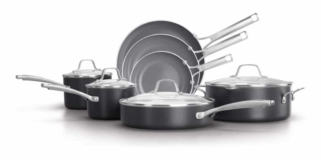 hard anozided cookware set
