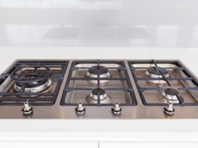 Gas cooktops with grill