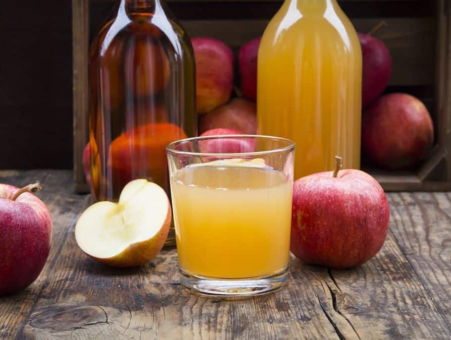 Does apple juice have fiber