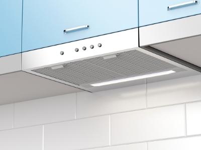 What is under cabinet range hood