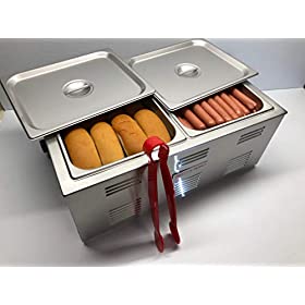 Portable commercial hot dog cooker 1