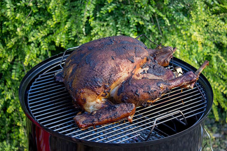 Wood chips for smoking turkey