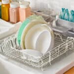 How to clean plastic dish rack