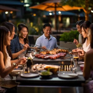 What are teppanyaki grills made of 4