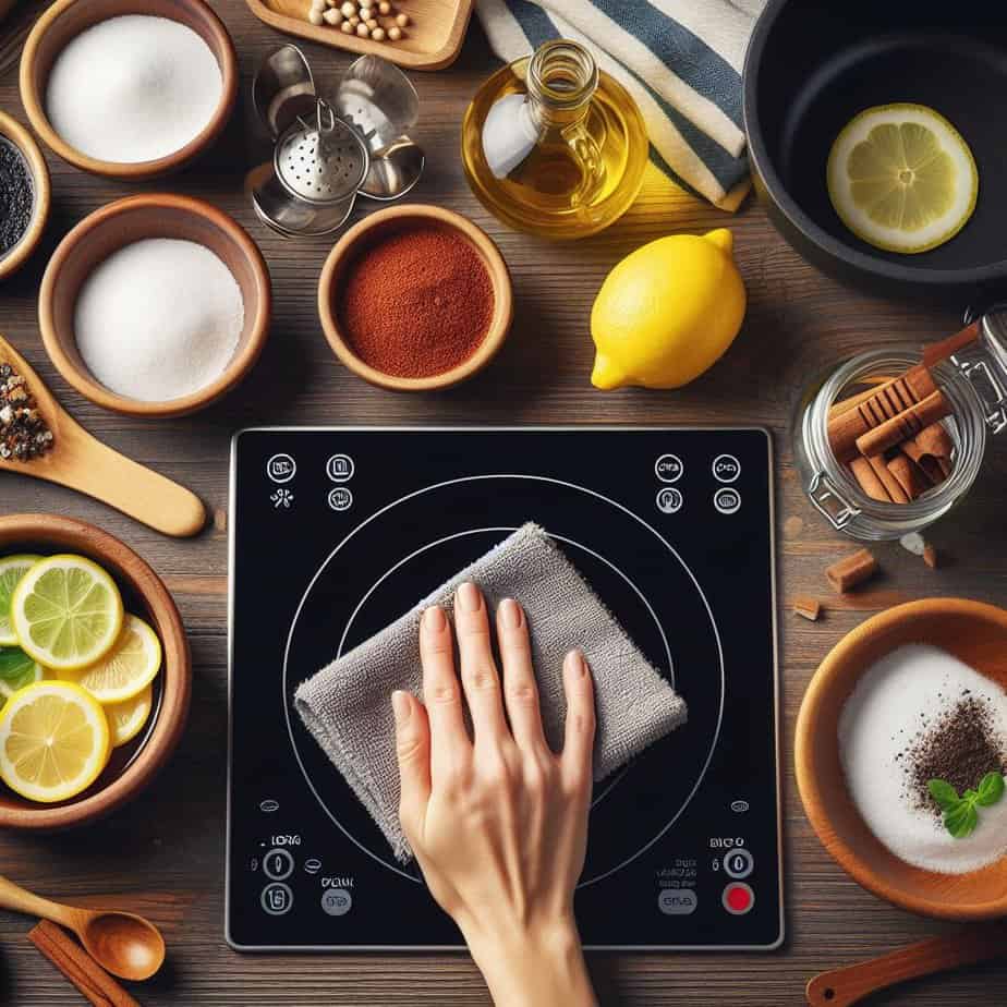 How to clean induction cooktop naturally
