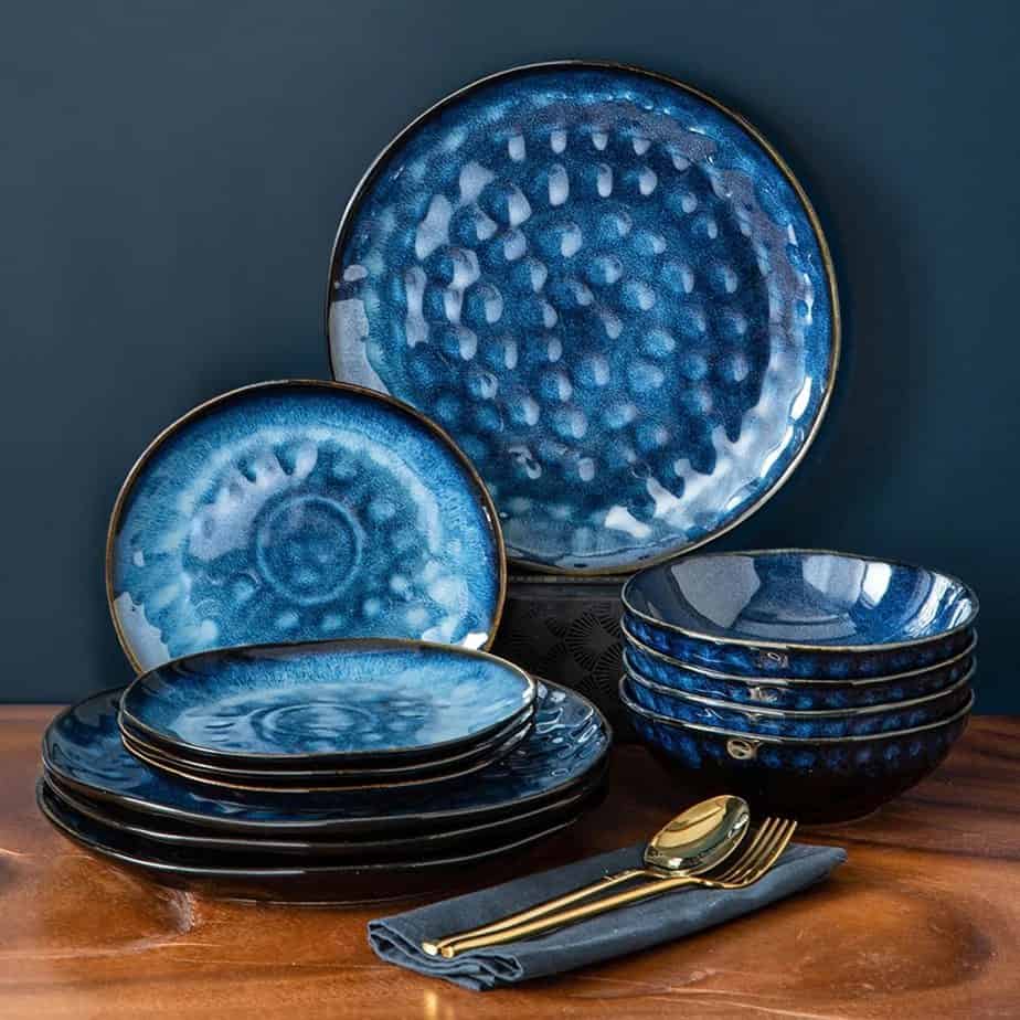 Vancasso dinnerset vintage ceramic blue
