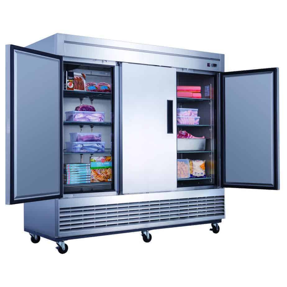 How cold do commercial freezers get