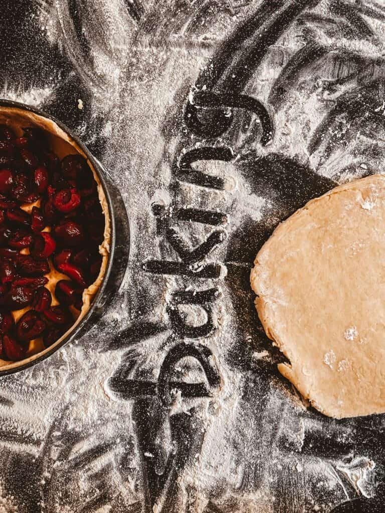 brown bread on silver round tray