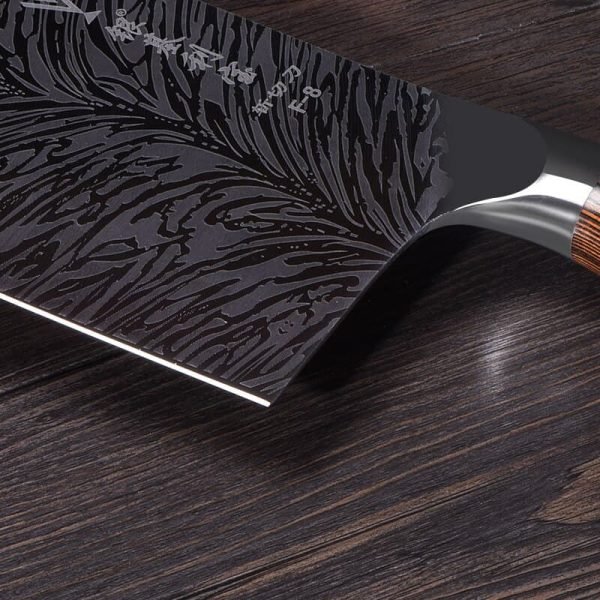 Chinese Chef Knife Blade easy To Cut Meat Fish Dish non-slip Color Wood Handle Handmade  Knife Kitchen Couteau Kitchen knife - Image 4