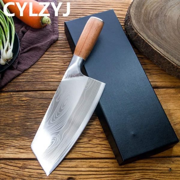 8inch Kitchen Knife Stainless Steel Chef Knife Set Meat Chopping Cleaver Slicing Vegetables Chinese Chef Knife With Gift Box - Image 5