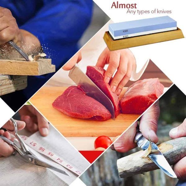 Professional Knife Sharpener Whetstone Sharpening Stones Grinding Stone Water Stone Kitchen Tool 2-IN-1 240 600 1000 3000 Grit - Image 4