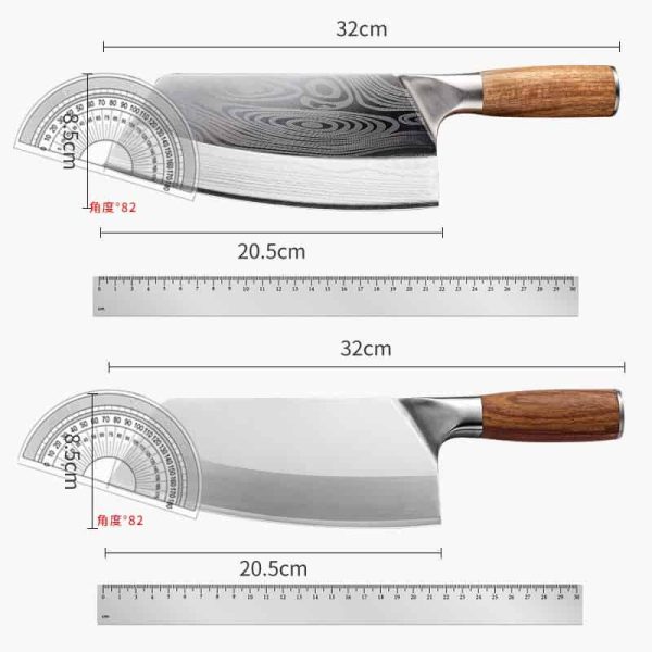 8inch Kitchen Knife Stainless Steel Chef Knife Set Meat Chopping Cleaver Slicing Vegetables Chinese Chef Knife With Gift Box - Image 4