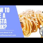 How to shape pasta with a fork