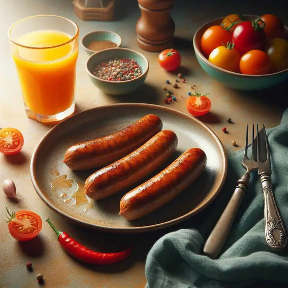 grilled chicken sausage