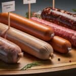 Chicken sausage comparison with other sausages