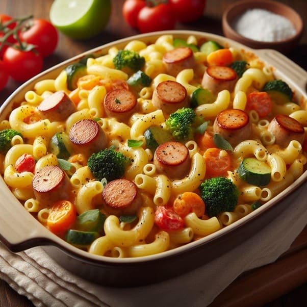 Chicken sausage macaroni recipe