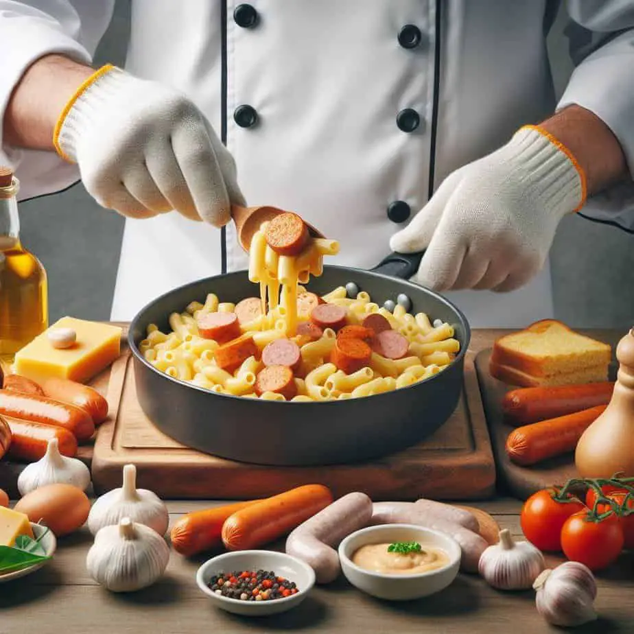 Chicken sausage macaroni recipe