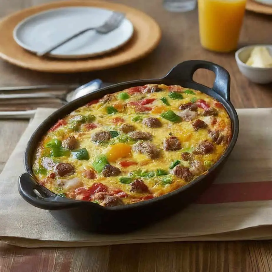 chicken sausage breakfast casserole