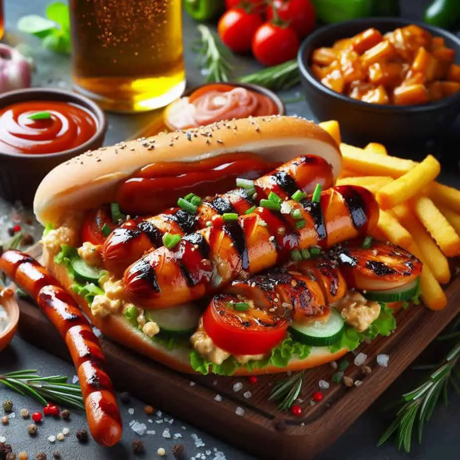 Chicken sausage dogs