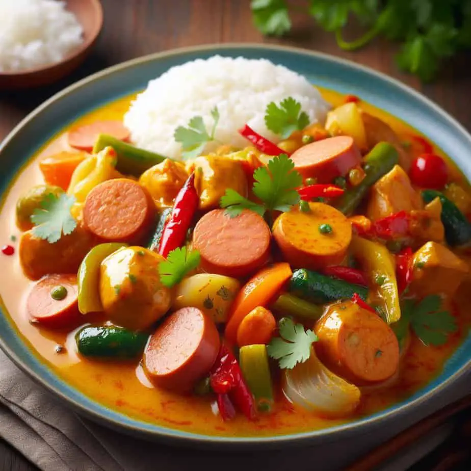 Chicken sausage curry