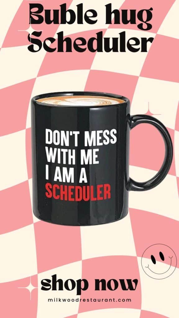 Bubble hugs scheduler coffee mug - donæt mess with me - for administrative secretary occupation funny roster 11oz black