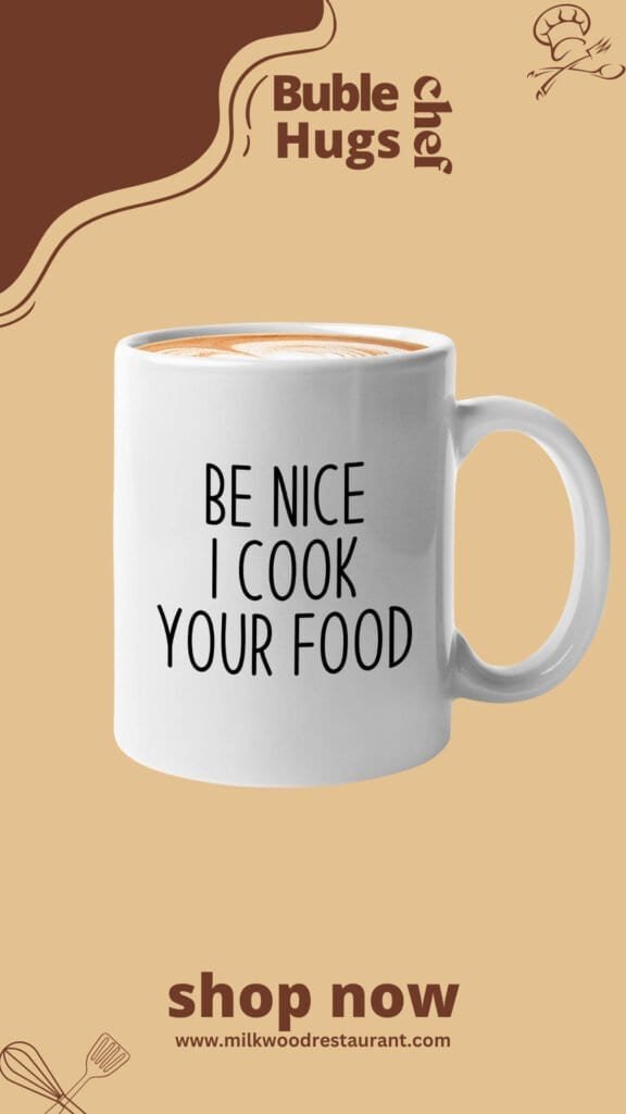 Chef coffee mug 11oz white - be nice i cook your food - funny cooking cook kitchen food delicious meals culinary artist cuisinier gourmet foodies