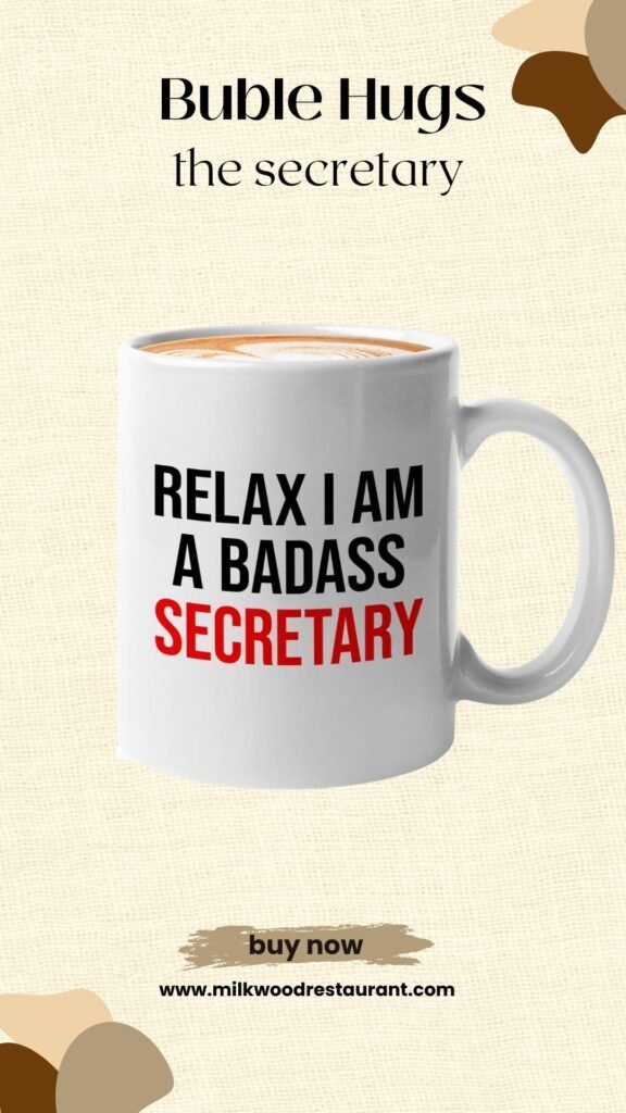 Bubble hugs secretary mug black 11oz - a badass secretary - secretary employee office worker coworkers