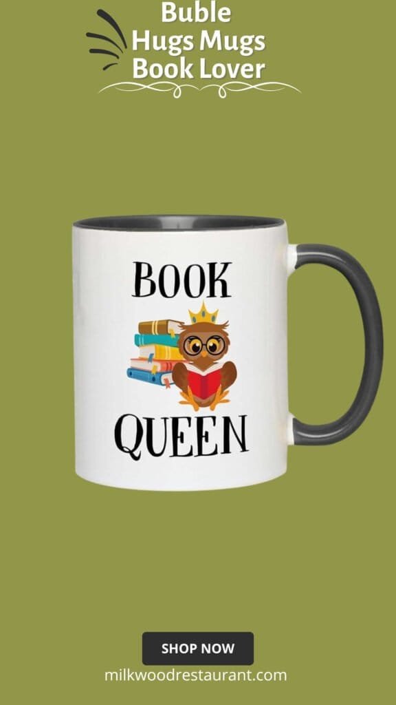 Book lover two tone black edition coffee mug 11oz - book queen - funny book lover reader novelist fiction romance writer favorite library day librarian gift