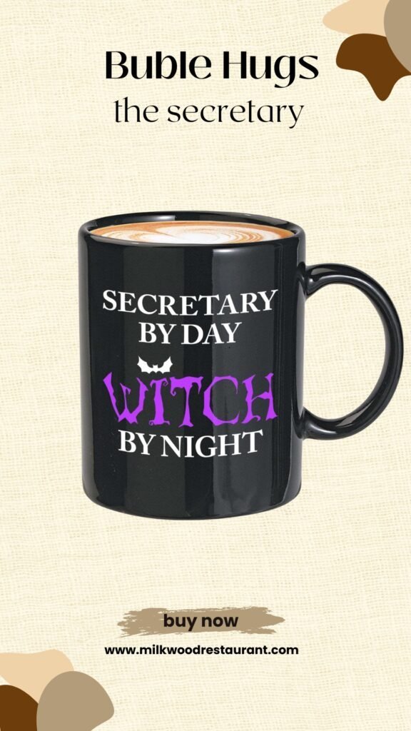 Bubble hugs secretary mug white 11oz - my job is top secret - secretary employee office worker coworkers