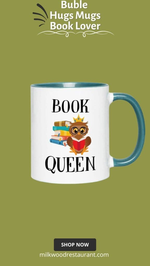 Book lover two tone green edition coffee mug 11oz - book queen - funny book lover reader novelist fiction romance writer favorite library day librarian gift