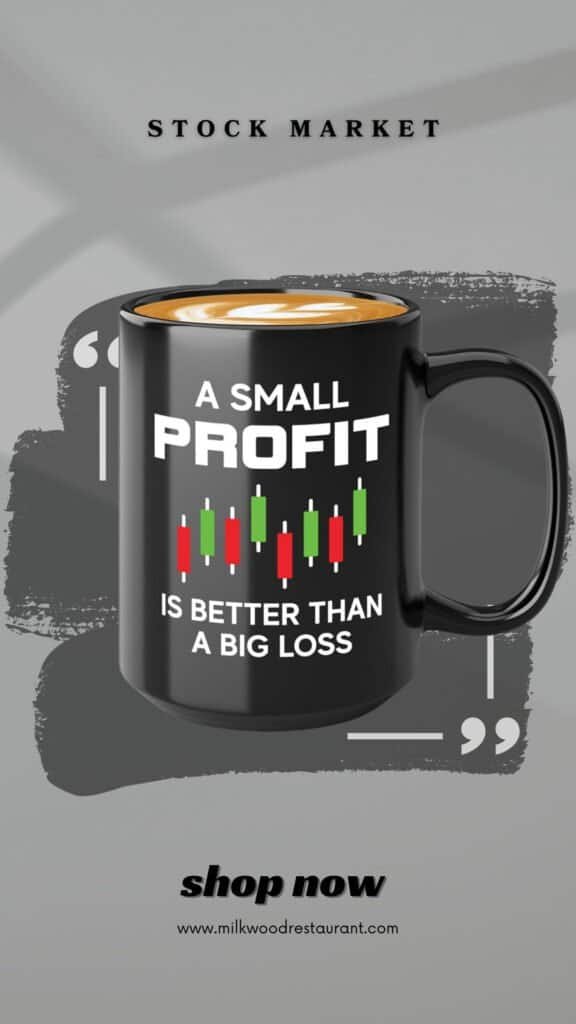 Stock trader coffee mug 15oz white -see results - businessman financial advisor day trading stock market dividends investor finance profit