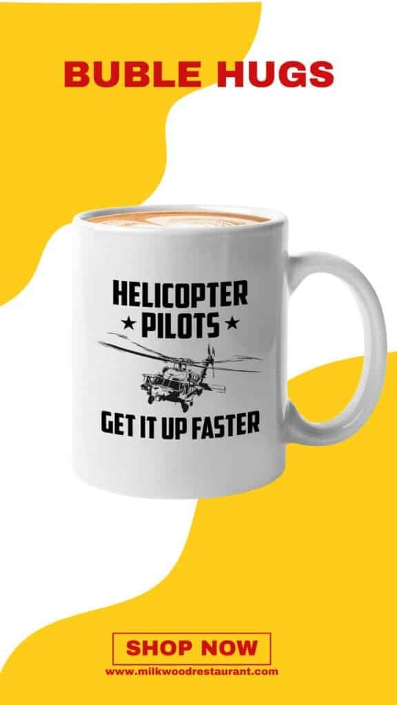 Helicopter pilot coffee mug 11oz white - helicopter pilots get it up - pilot sky fly runway copilot airport heliport airplane captain aircrew