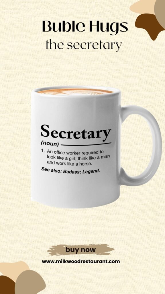 Bubble hugs secretary mug black 11oz - secretary noun definition - secretary employee office worker coworkers