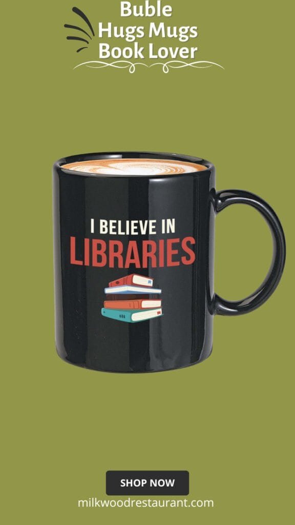 Bubble hugs book lover coffee mug 11oz black - cats books life is sweet - reading book lover for bookworm bibliophile librarians readers bookish