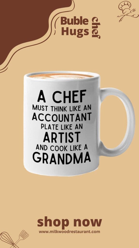 Funny chef coffee mug 11oz white - chef artist and cook grandma - cooking kitchen culinary baker apron food restaurant