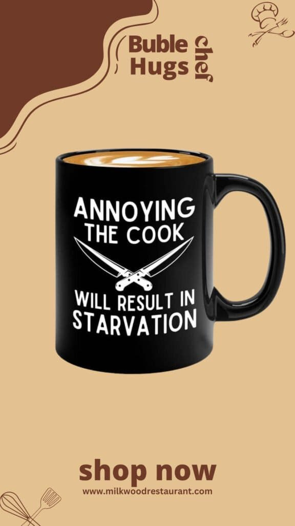 Funny chef coffee mug 11oz black - annoying cook in starvasion - cooking kitchen culinary baker apron food restaurant