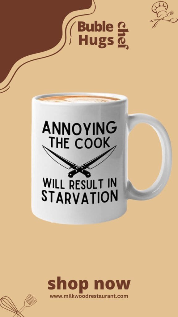 Funny chef coffee mug 11oz white - annoying cook in starvasion - cooking kitchen culinary baker apron food restaurant