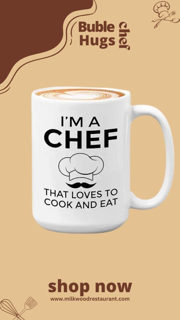 Bubble hugs chef coffee mug 15oz white - i’m a chef that loves to cook and eat chef - chef baker bakery patisserie kitchen lover restaurant dessert sweets food lover eatery