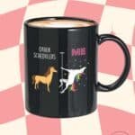 Bubble hugs unicorn me vs other schedulers coffee mug 11oz black - schedulers - unicorn coworker birthday occupation workplace profession job funny schedulers